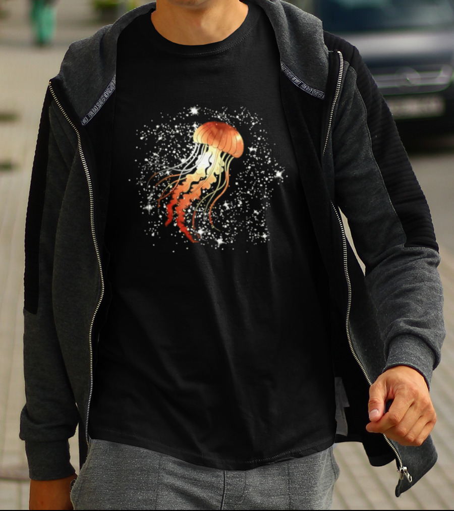 Cosmic Celestial Jellyfish Sea T-Shirt