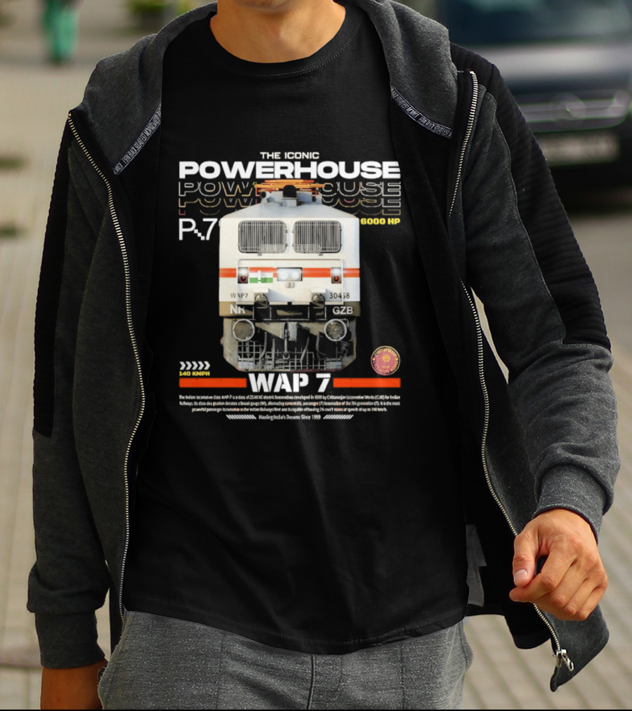 The Iconic Powerhouse WAP 7 R7 6000 HP T-Shirt