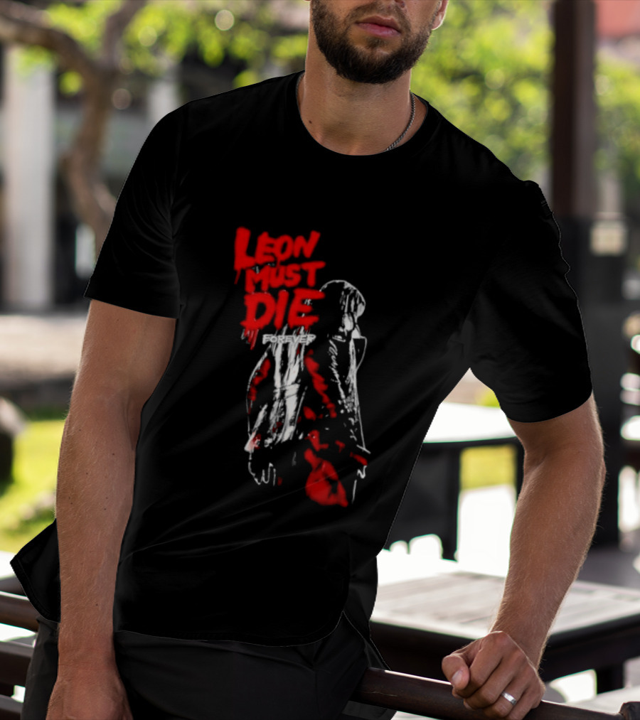 Leon Must Die Forever Red T-Shirt