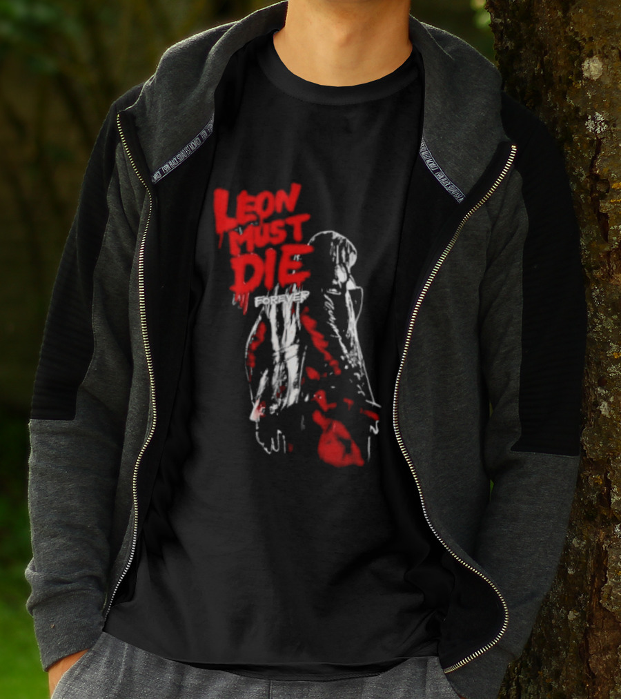 Leon Must Die Forever Red T-Shirt