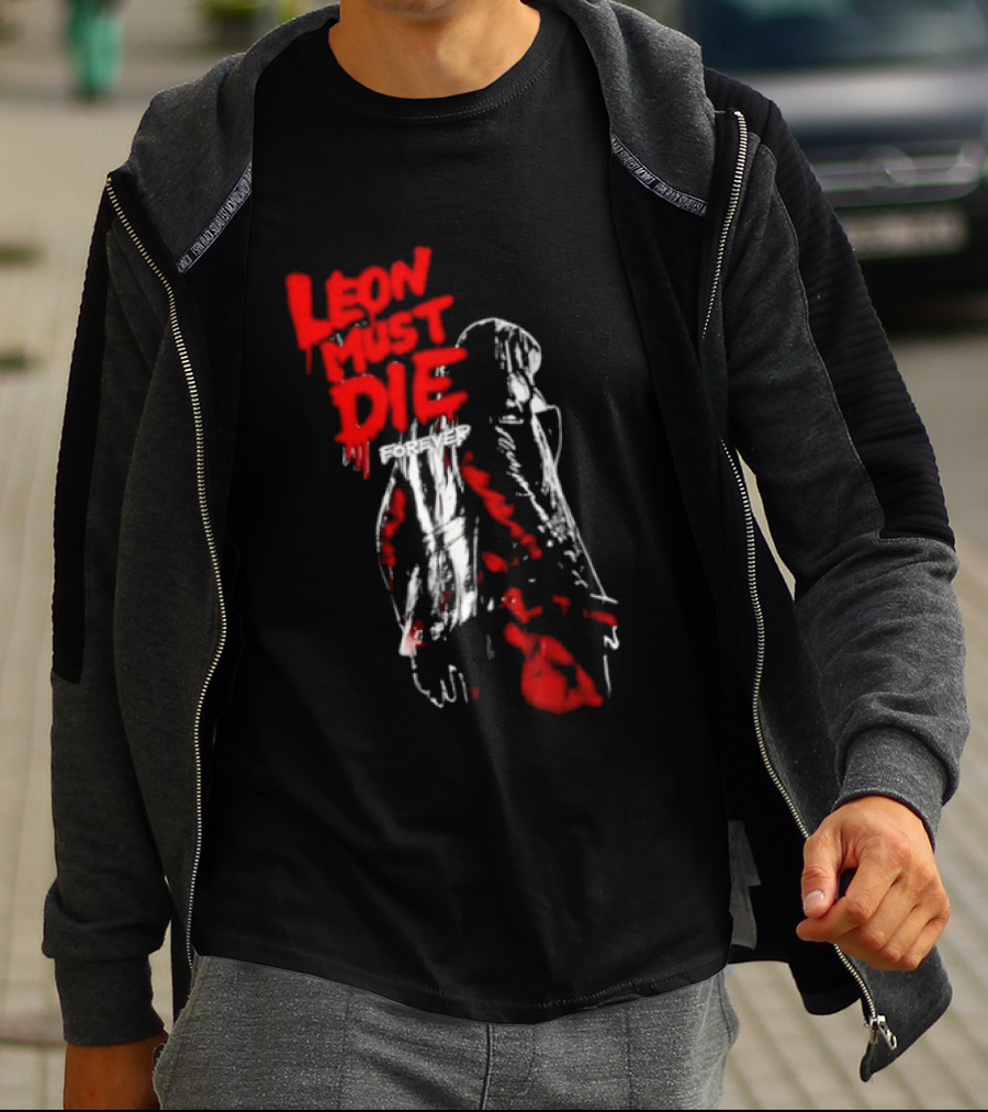 Leon Must Die Forever Red T-Shirt