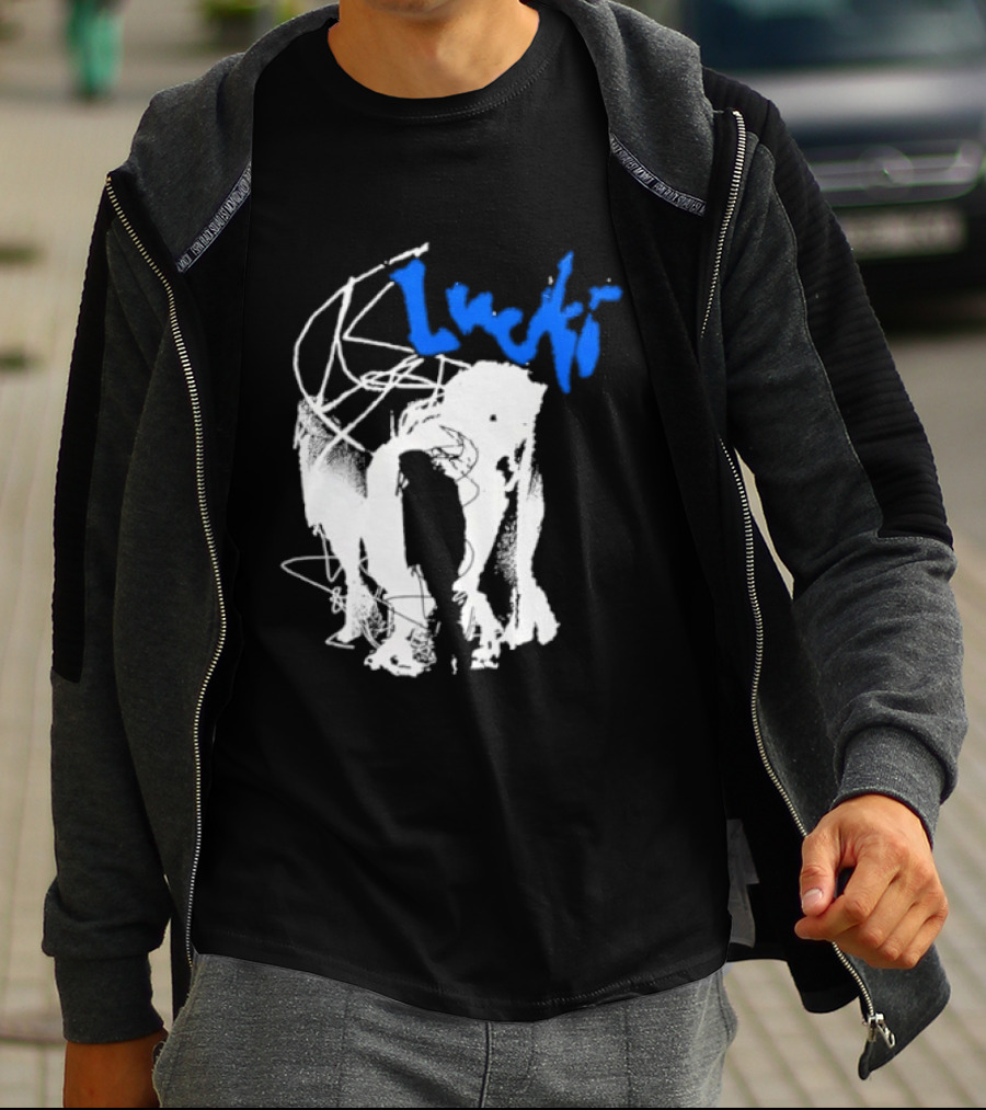 Lucki Alt Heavy Metal Style White Abstract T-Shirt