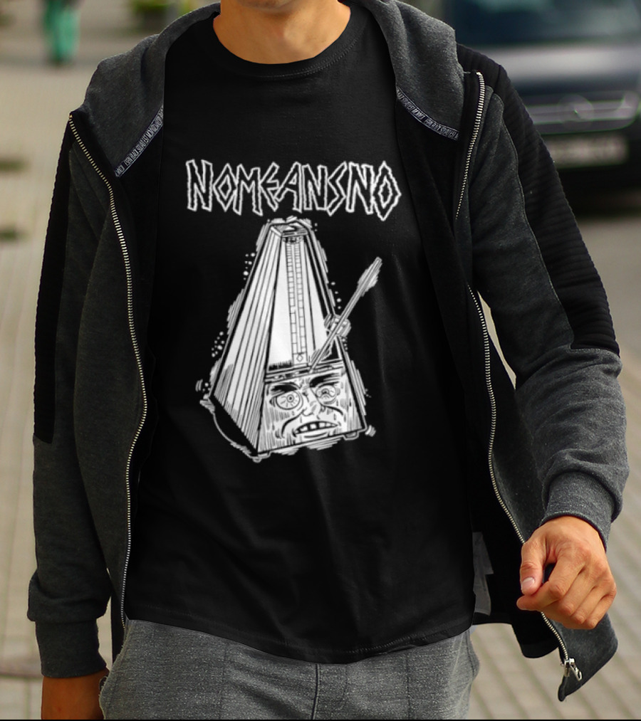 Nomeansno Distressed Metronome Face T-Shirt