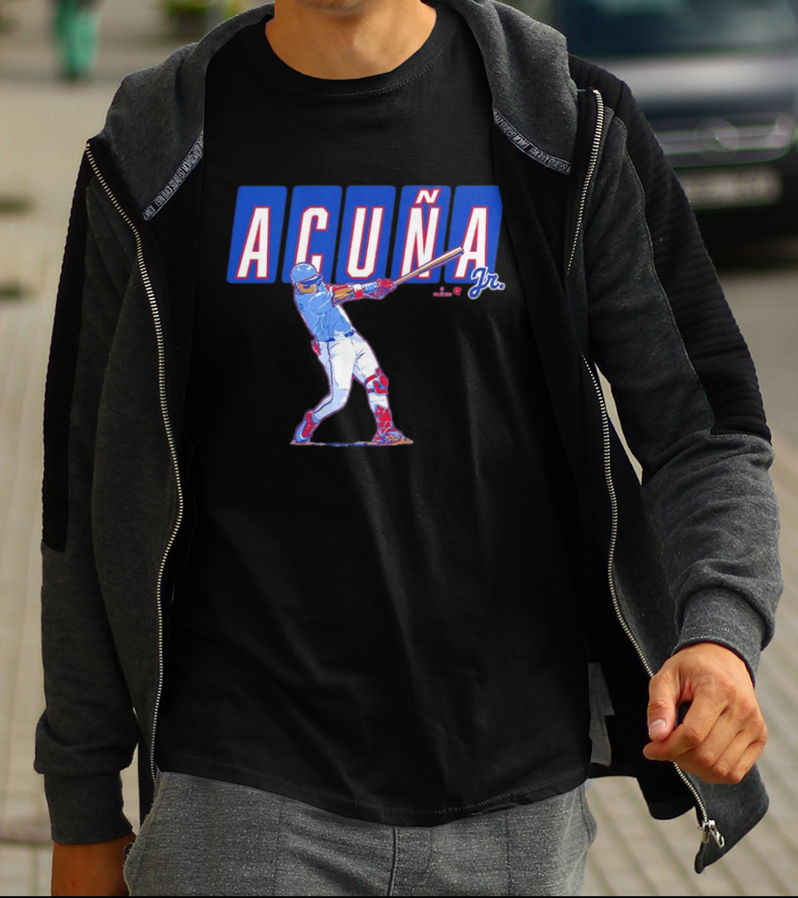 ATL Ronald Acuña Jr Slugger Swing Action T-Shirt