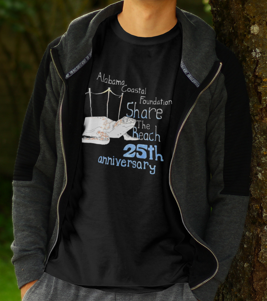 Alabama Coastal Foundation Share The Beach 25th Anniversary T-Shirt