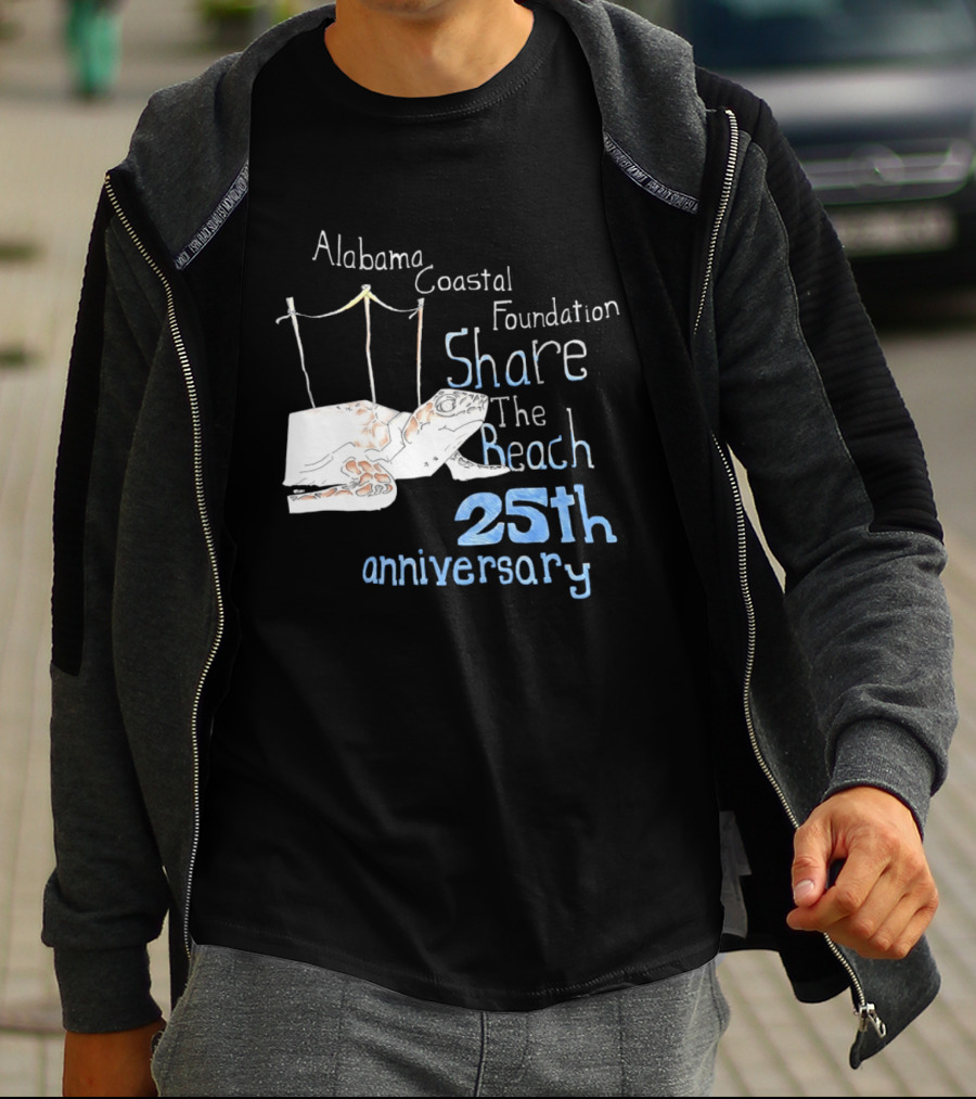 Alabama Coastal Foundation Share The Beach 25th Anniversary T-Shirt