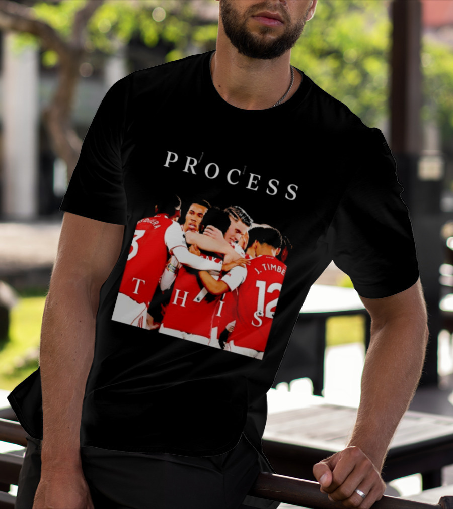 Arsenal FC Process This Team Celebration T-Shirt