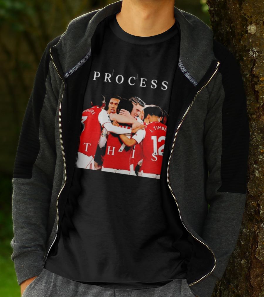 Arsenal FC Process This Team Celebration T-Shirt