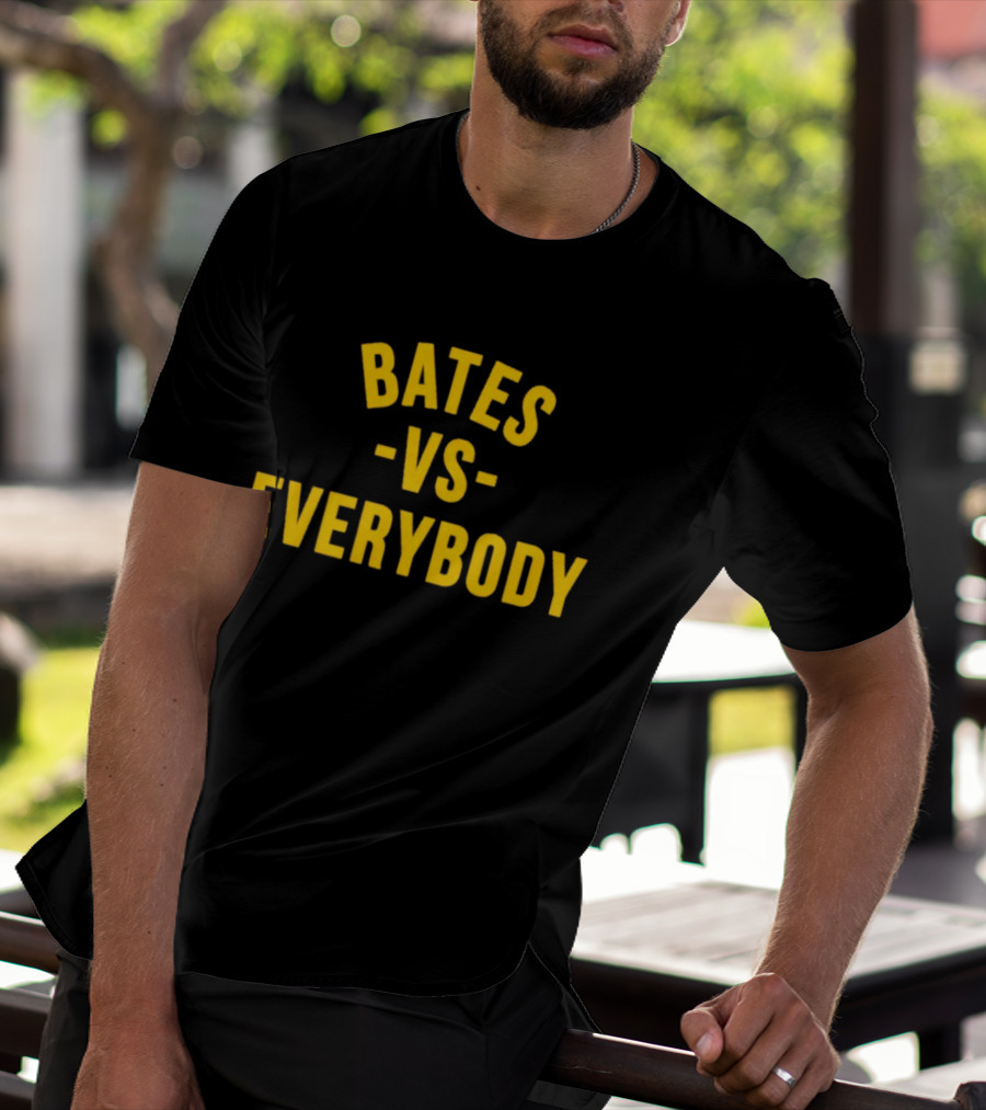 Bates Vs Everybody Bold Yellow Lettering T-Shirt