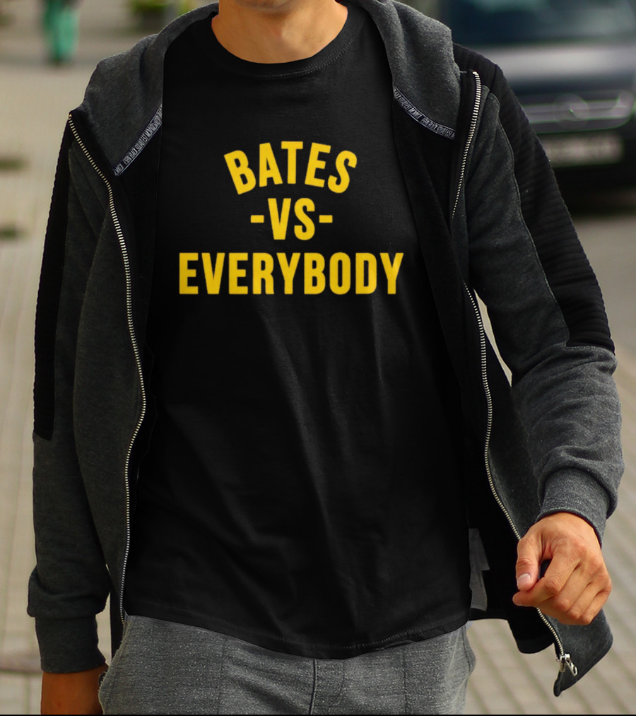 Bates Vs Everybody Bold Yellow Lettering T-Shirt