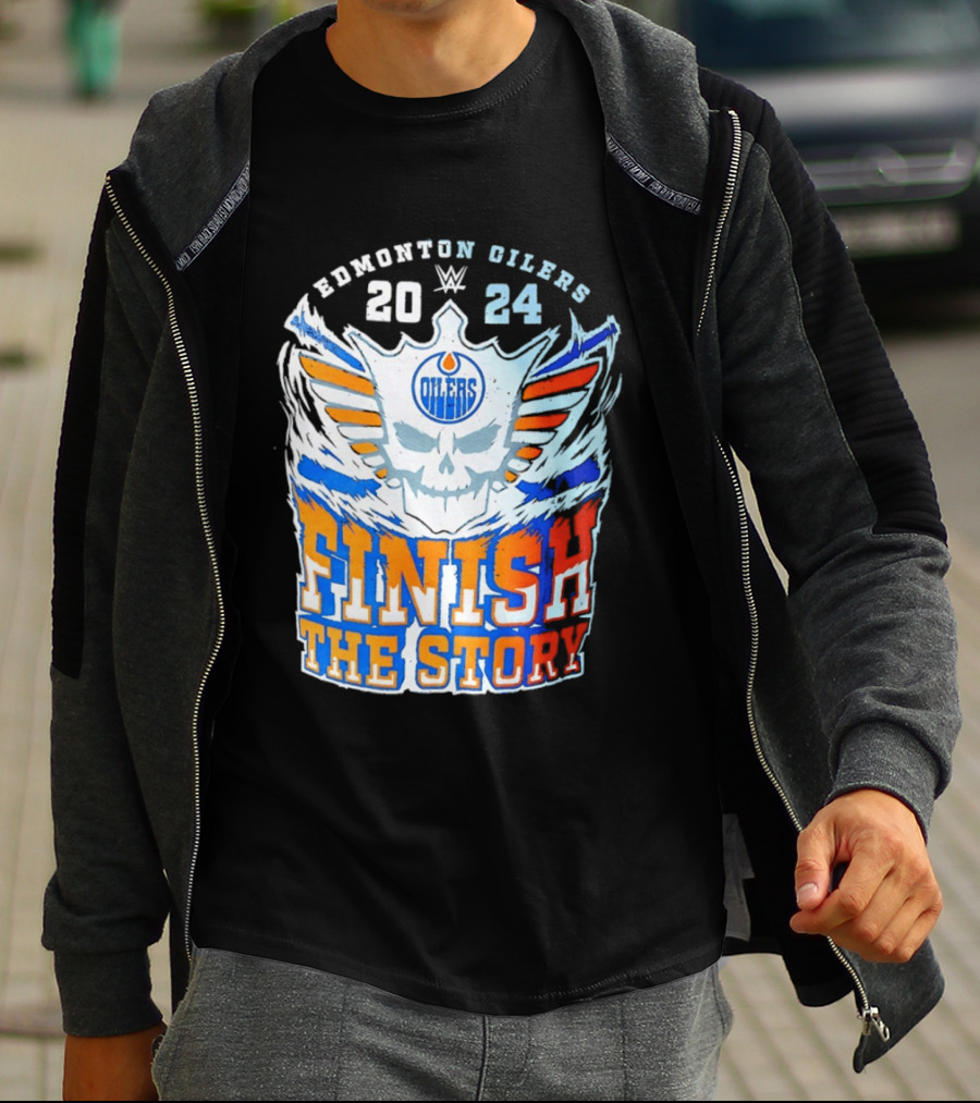 Edmonton Oilers Cody Rhodes Finish The Story 2024 T-Shirt