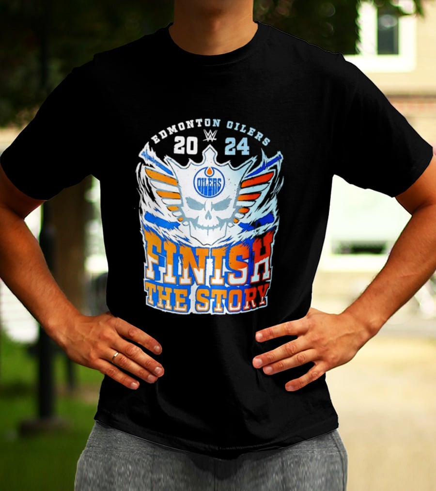 Edmonton Oilers Cody Rhodes Finish The Story 2024 T-Shirt