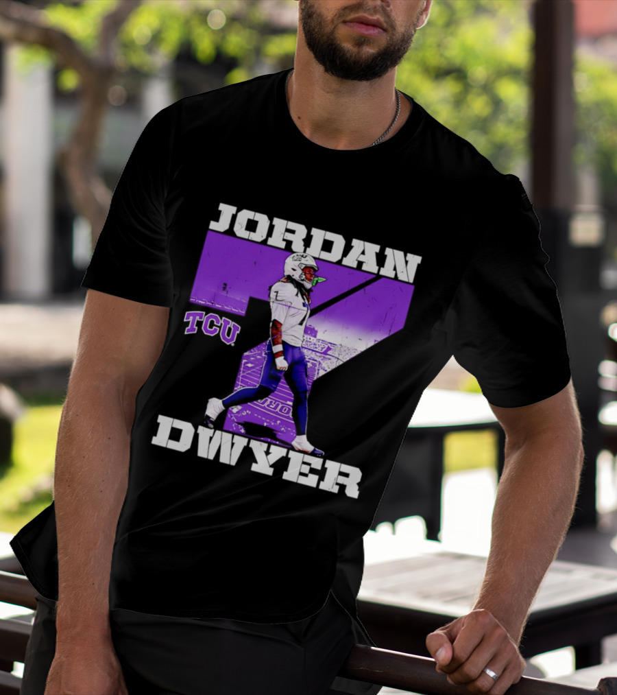 TCU Horned Frogs Football Jordan Dwyer Number 7 T-Shirt