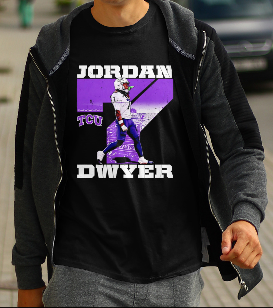 TCU Horned Frogs Football Jordan Dwyer Number 7 T-Shirt