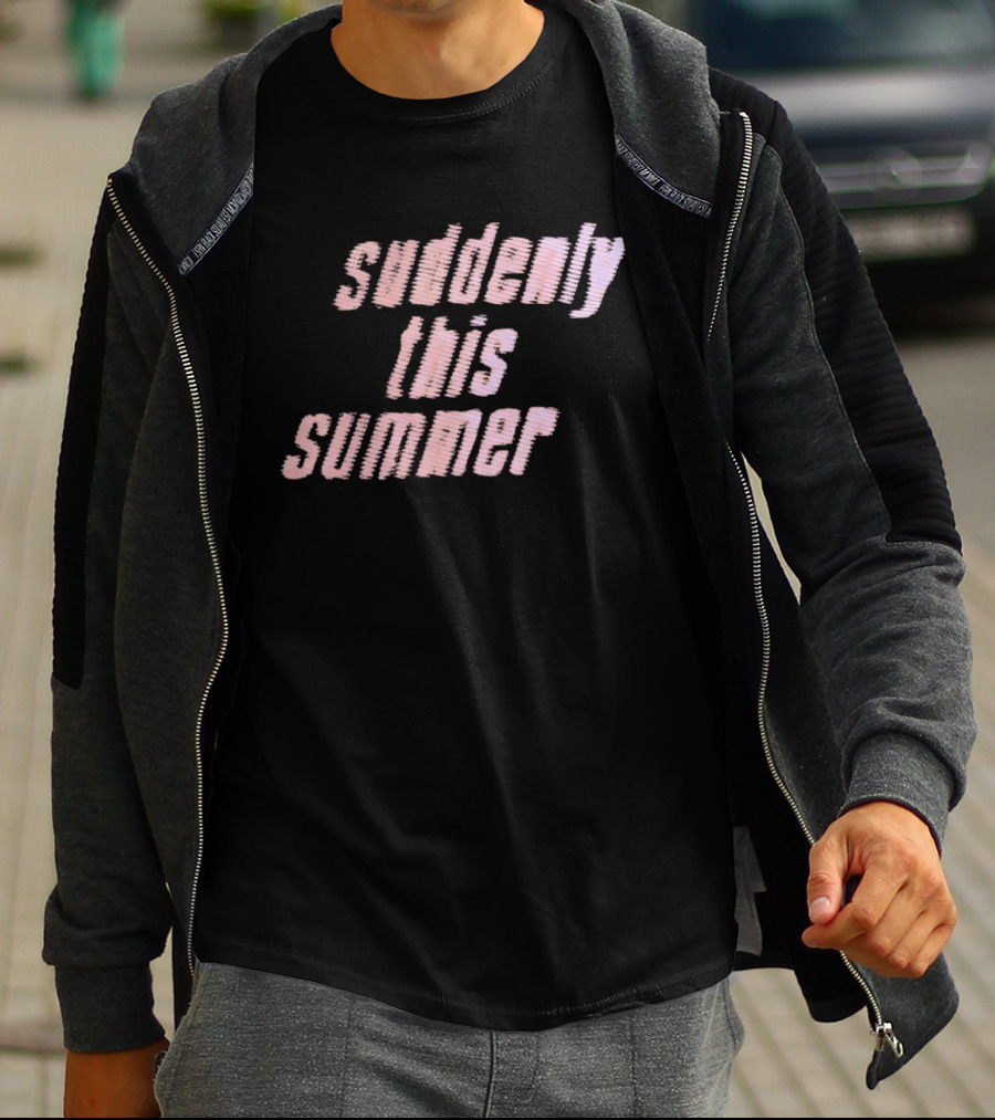 Suddenly This Summer Retro Vibe Pink T-Shirt