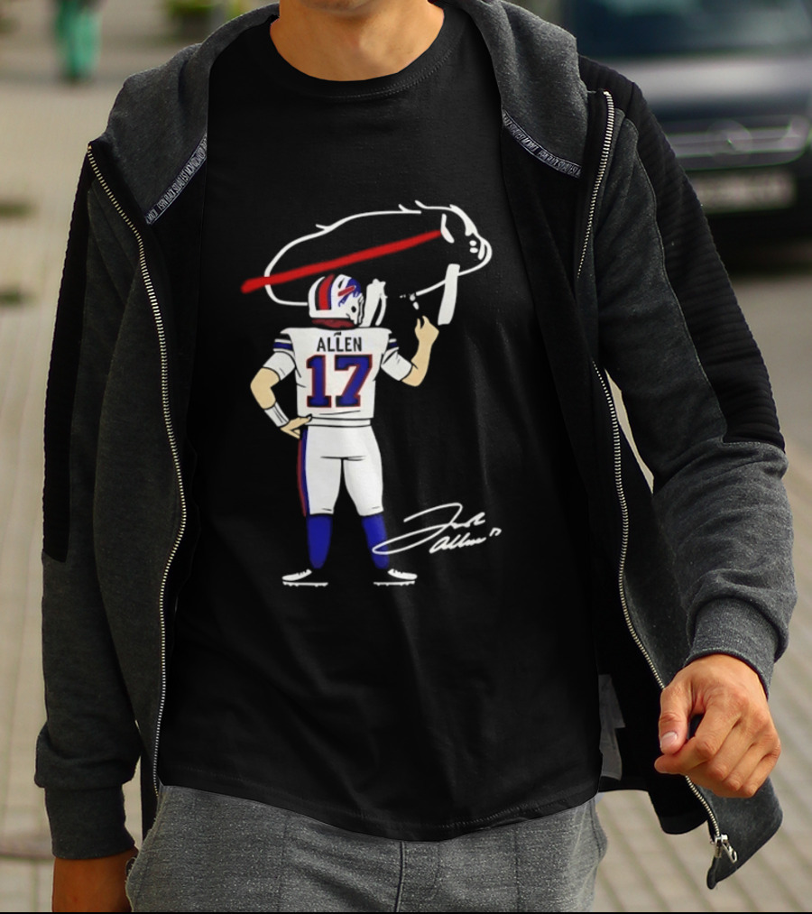 Josh Allen Buffalo Bills Number 17 Prepping For The Season T-Shirt