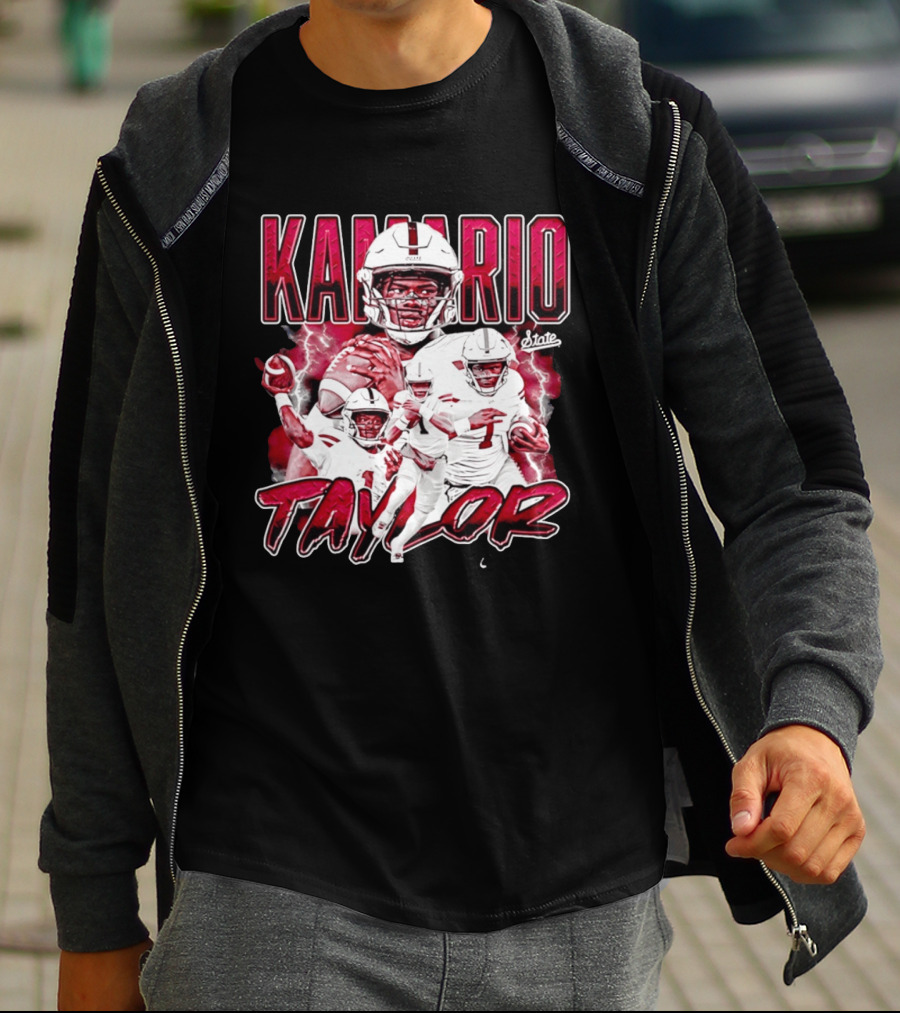 Mississippi State Bulldogs KaMario Taylor Number 1 Football State T-Shirt