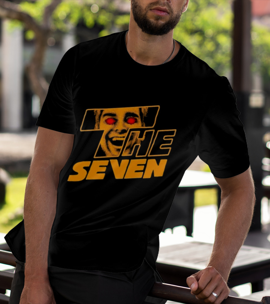 The Boys The Seven Homelander Red Eyes Yellow Face T-Shirt