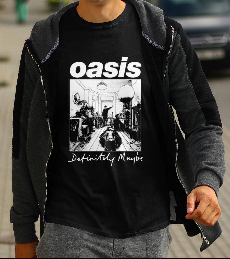 Oasis Definitely Maybe Album Cover 90s Music T-Shirt
