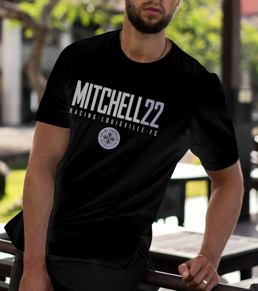 Mitchell 22 Racing Louisville FC Soccer Team Player T-Shirt