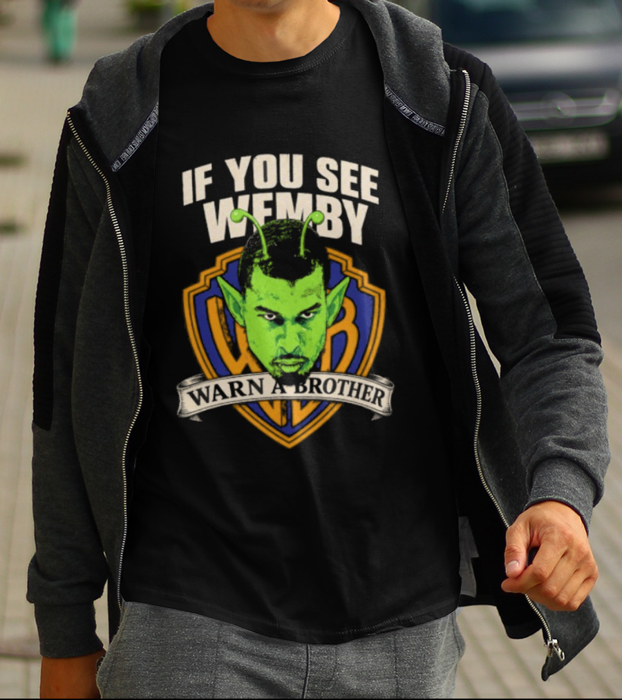 San Antonio Spurs Victor Wembanyama If You See Wemby Warn A Brother T-Shirt