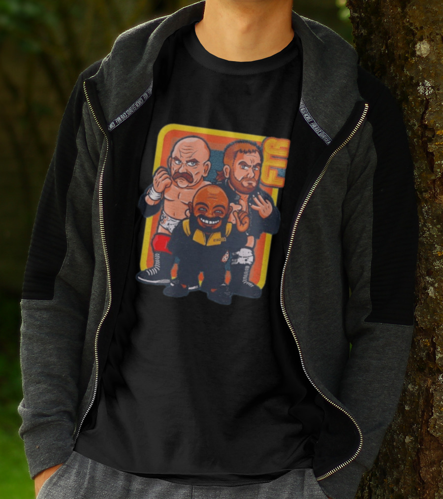 FTR And Stokely Hathaway Cartoon Characters Wrestlers T-Shirt