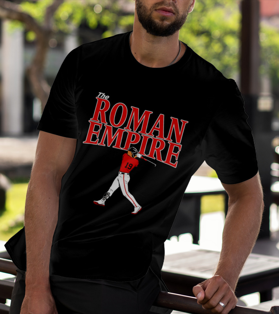 The Roman Empire Number 19 Red Baseball Boston T-Shirt