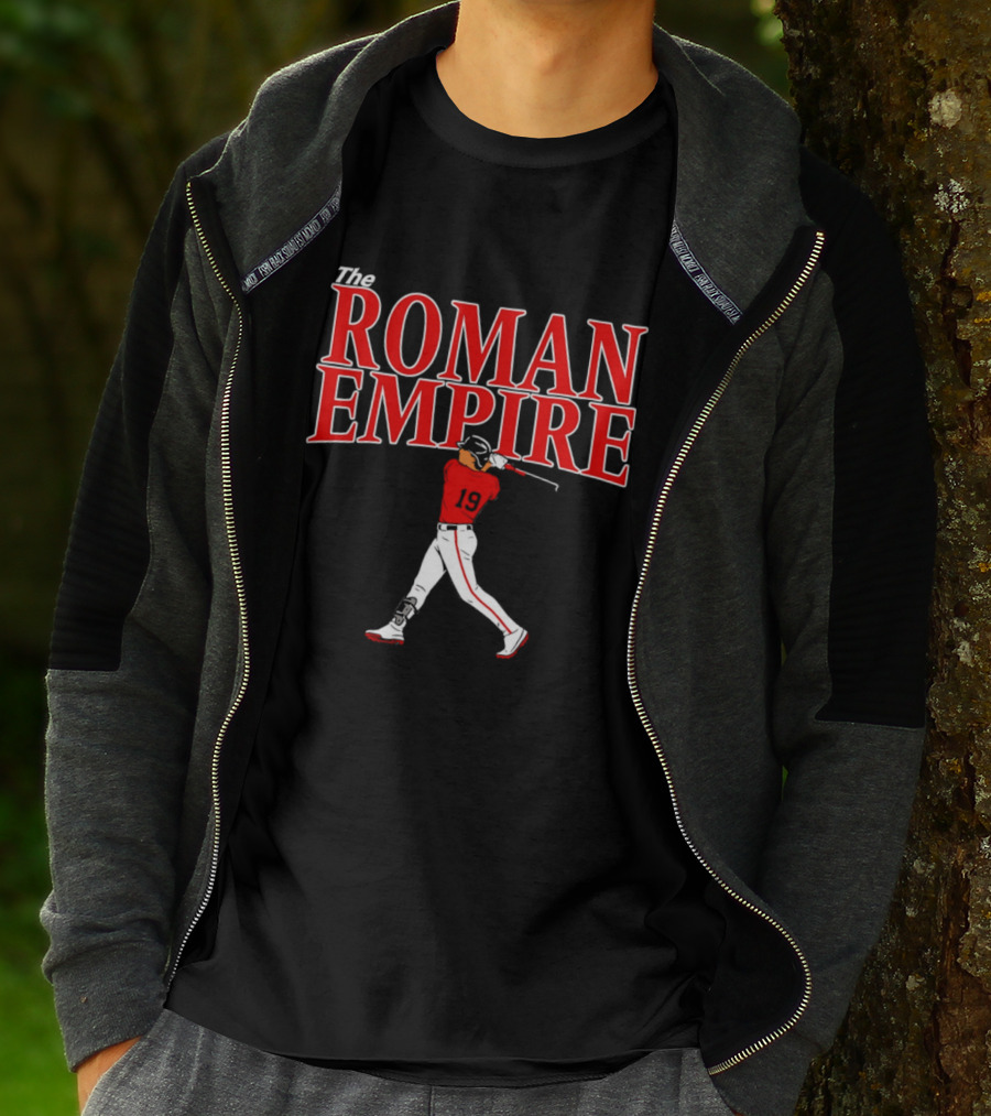 The Roman Empire Number 19 Red Baseball Boston T-Shirt