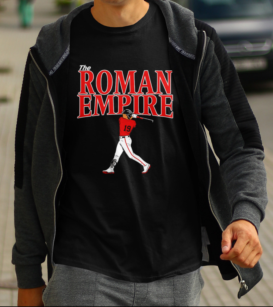The Roman Empire Number 19 Red Baseball Boston T-Shirt
