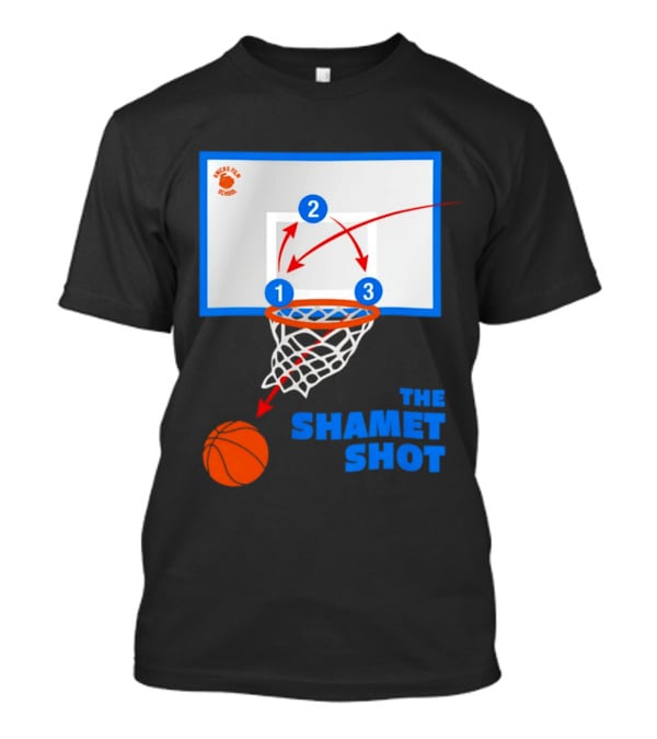 Knicks Fan School The Shamet Shot Diagram New York Knicks T-Shirt