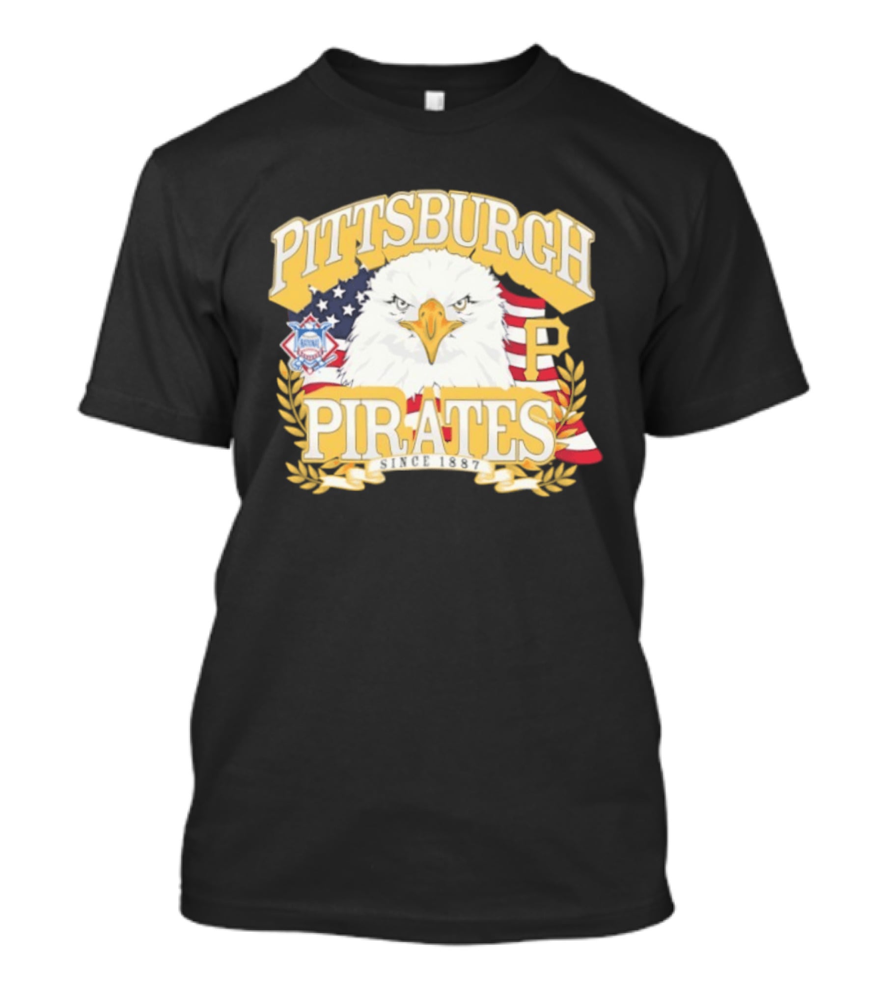 Pittsburgh Pirates National League Eagle America's 250th Anniversary Celebration T-Shirt