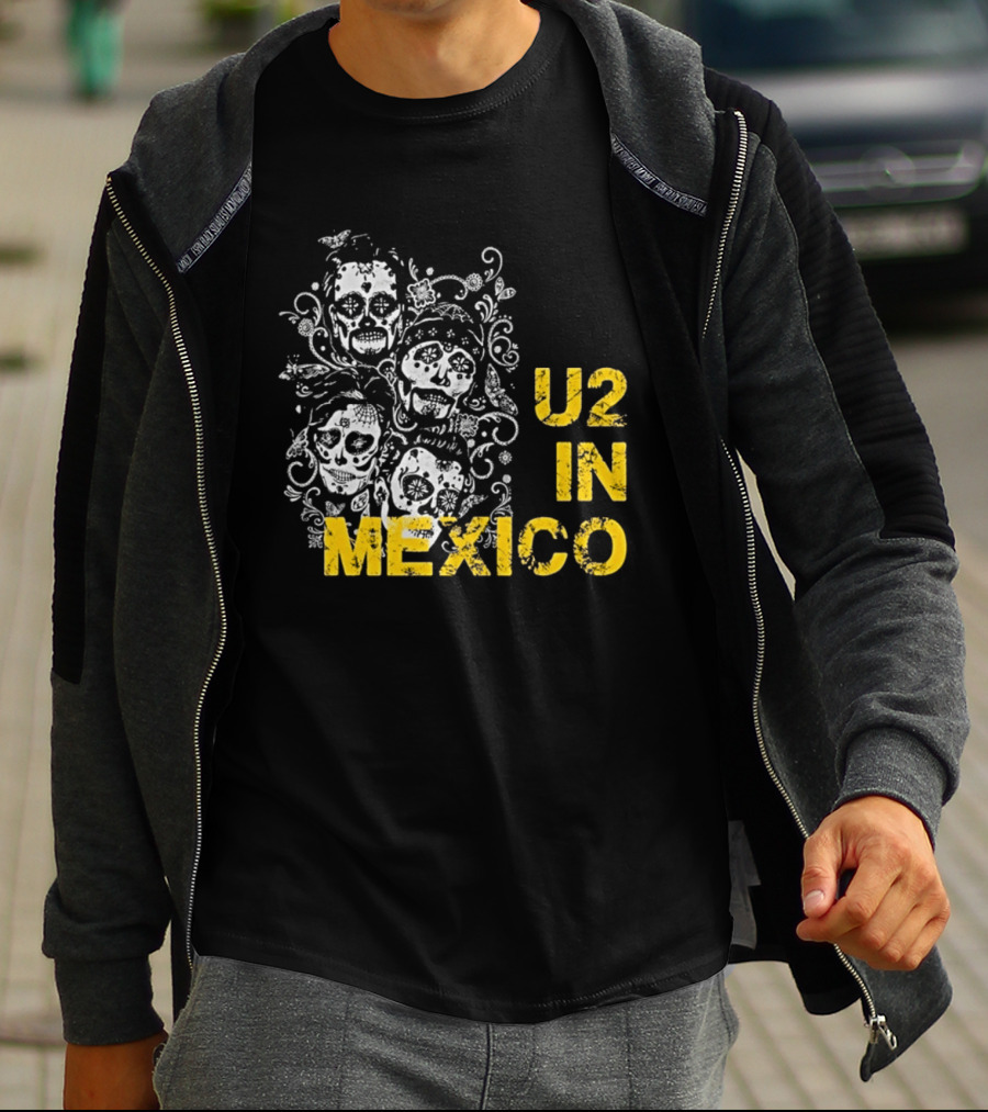 U2 In Mexico Day Of The Dead Skeleton T-Shirt