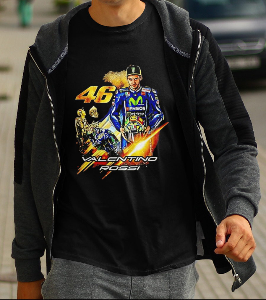 Valentino Rossi 46 MotoGP Eneco Monster Racing Legend T-Shirt