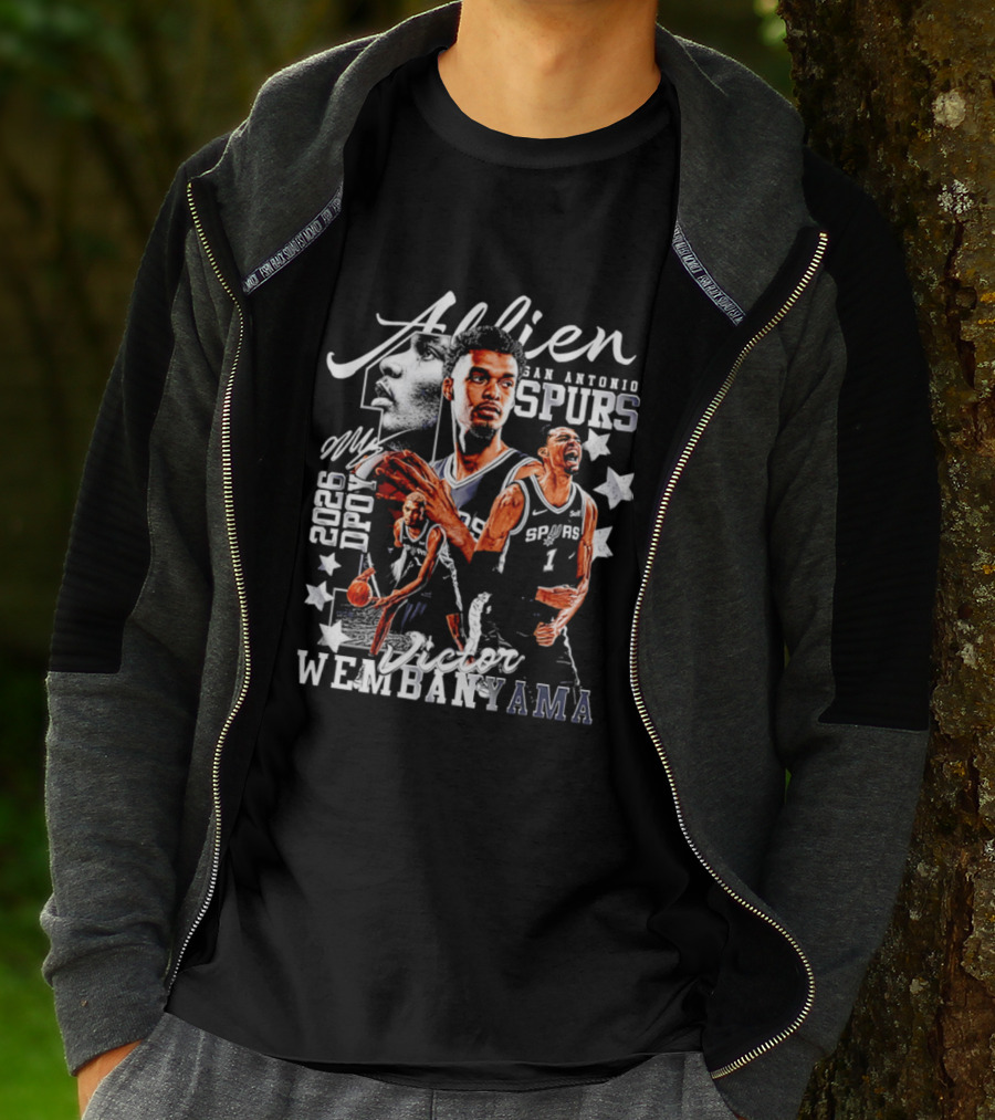 Victor Wembanyama Alien San Antonio Spurs 2026 DPOY T-Shirt