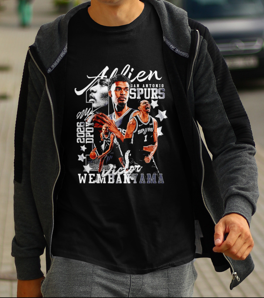 Victor Wembanyama Alien San Antonio Spurs 2026 DPOY T-Shirt