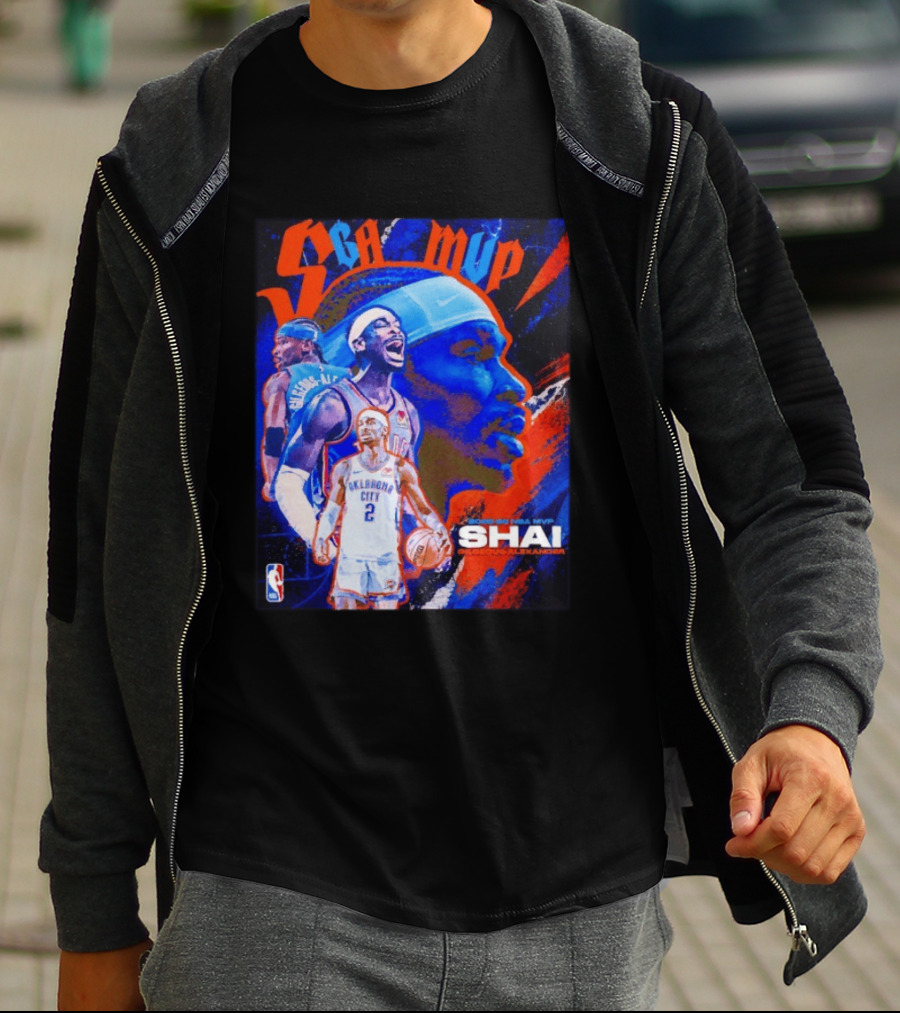 SGA MVP Shai Gilgeous Alexander Oklahoma City 2025 26 NBA MVP T-Shirt