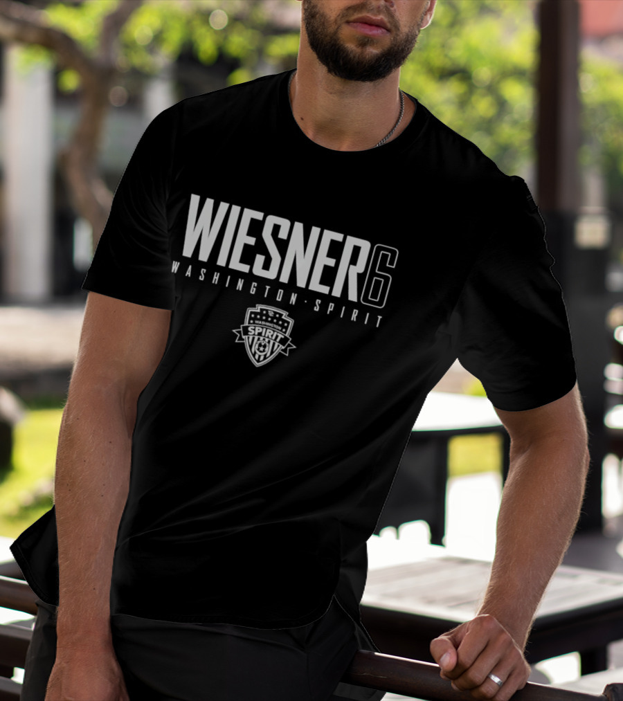 Wiesner 6 Washington Spirit Soccer Team Crest T-Shirt