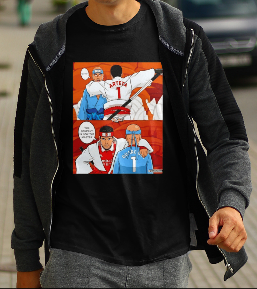 Arteta Vs Guardiola Student Becomes Master Martial Arts Showdown T-Shirt
