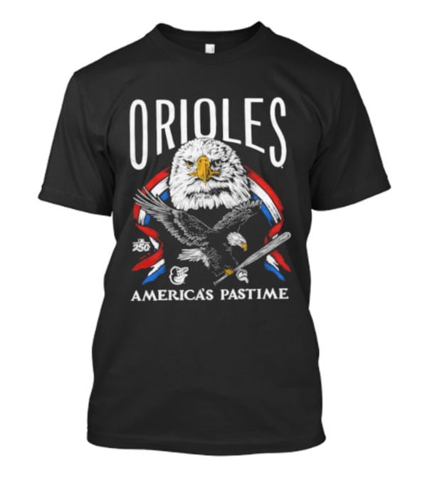 Orioles America's Pastime Bald Eagle Celebration 250th Anniversary T-Shirt