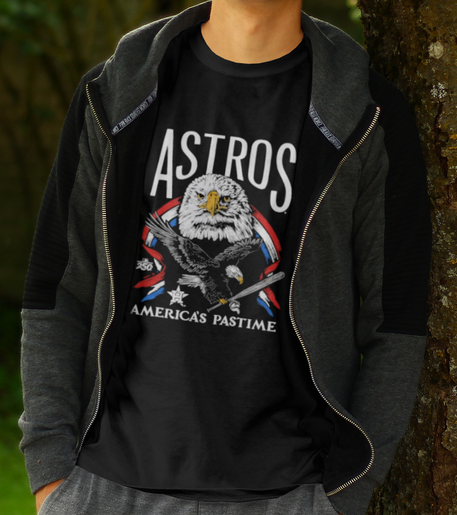 Houston Astros America's Pastime 250th Celebration Bald Eagle T-Shirt