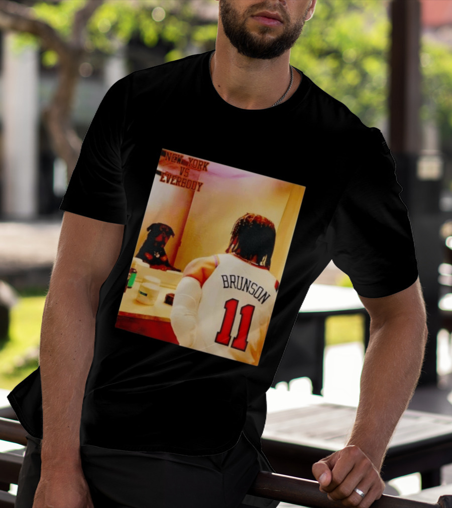 New York Vs Everybody Brunson 11 Mirror Dog T-Shirt