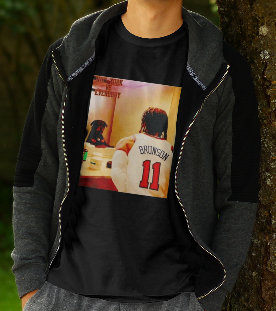 New York Vs Everybody Brunson 11 Mirror Dog T-Shirt