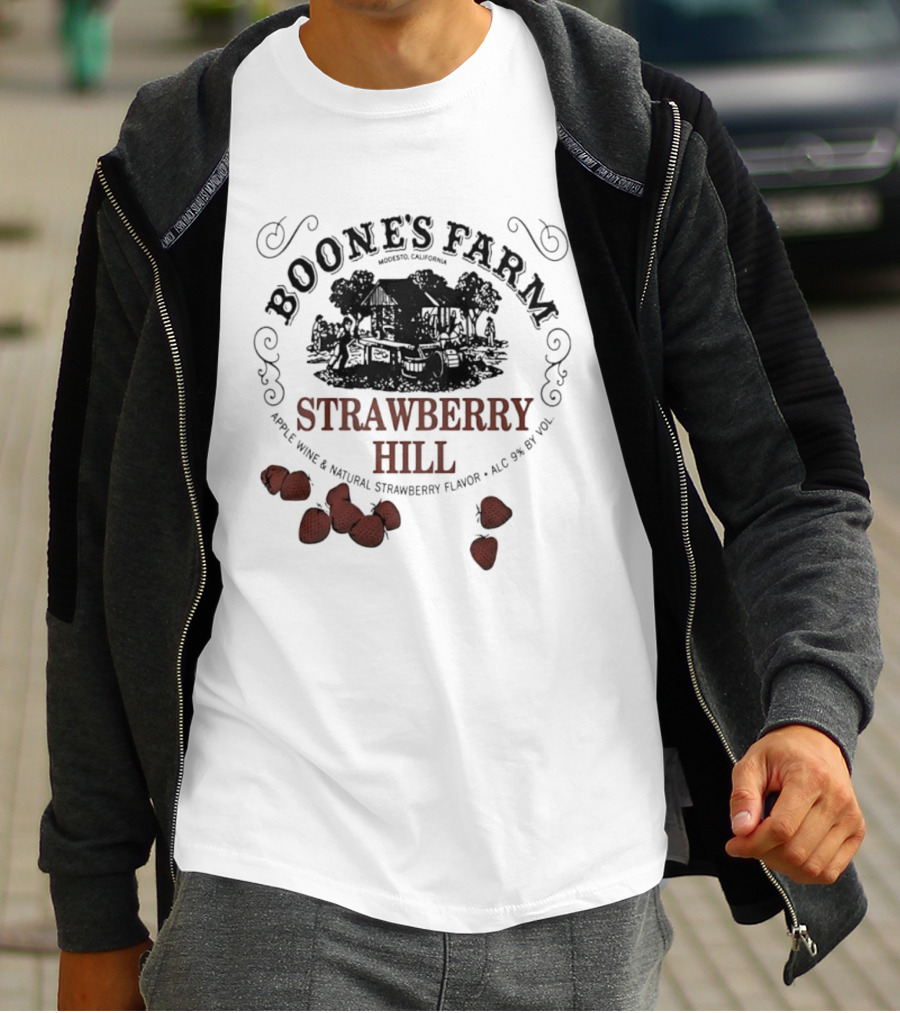 Boone's Farm Strawberry Hill Apple Wine Natural Strawberry Flavor Alc 9% By Vol T-Shirt