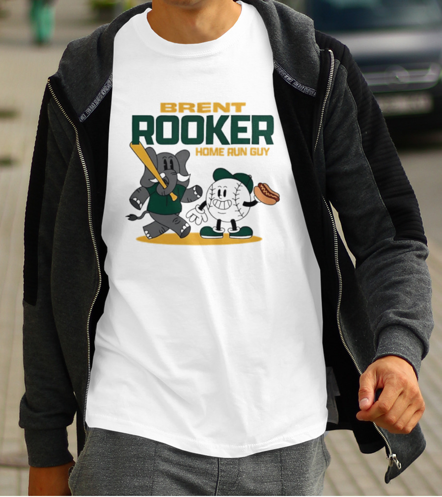 Brent Rooker Oakland Athletics Home Run Guy Elephant Baseball Hotdog T-Shirt