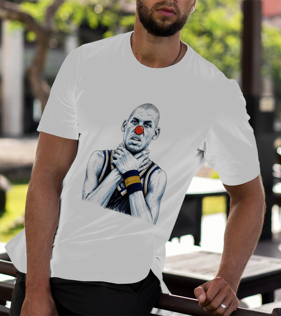Reggie Miller Clown Nose NBA Parody Thunder Spurs T-Shirt