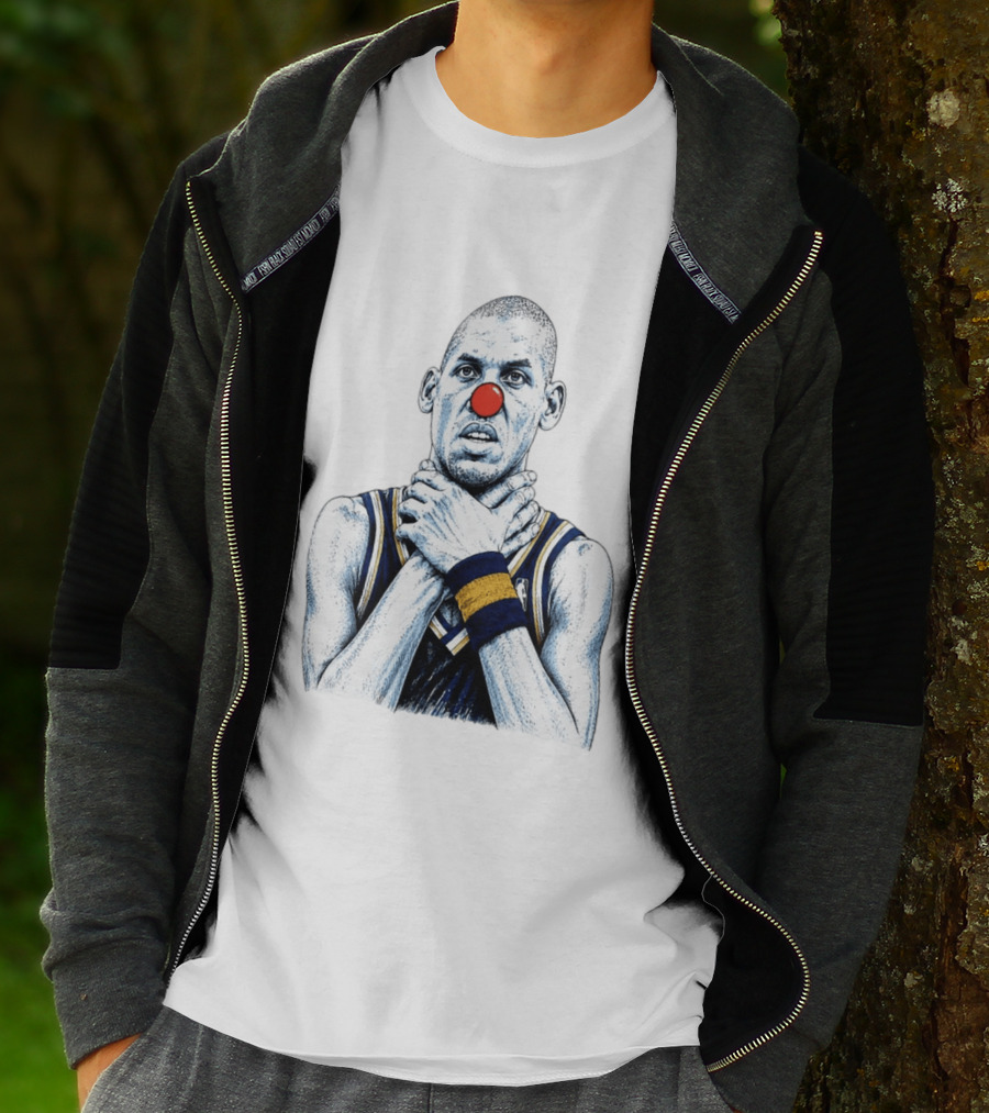 Reggie Miller Clown Nose NBA Parody Thunder Spurs T-Shirt