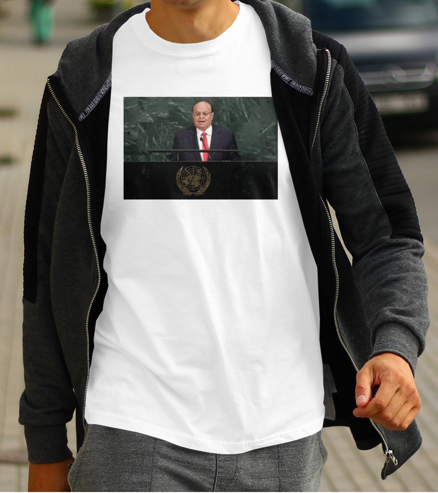 United Nations Address By Former Yemeni President Abdrabbuh Mansur Hadi T-Shirt