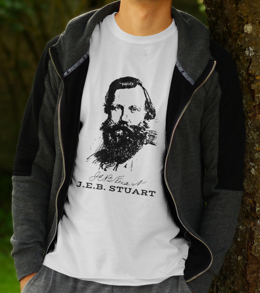 General J.E.B. Stuart Portrait Signature T-Shirt