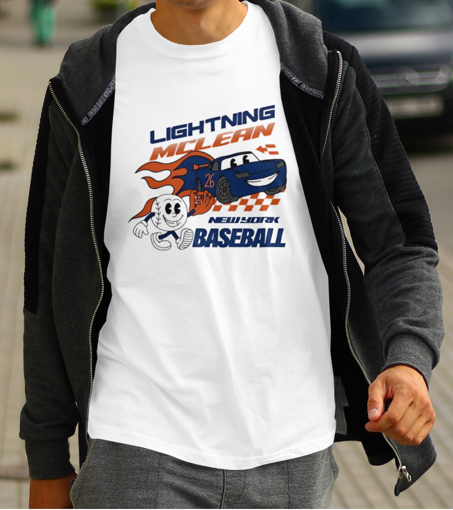 Lightning McLean 26 New York Baseball Players T-Shirt