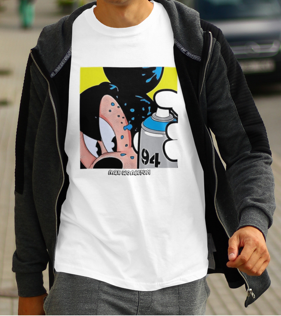 Mickey Mouse Disney Wonderful 84 Spray Paint T-Shirt